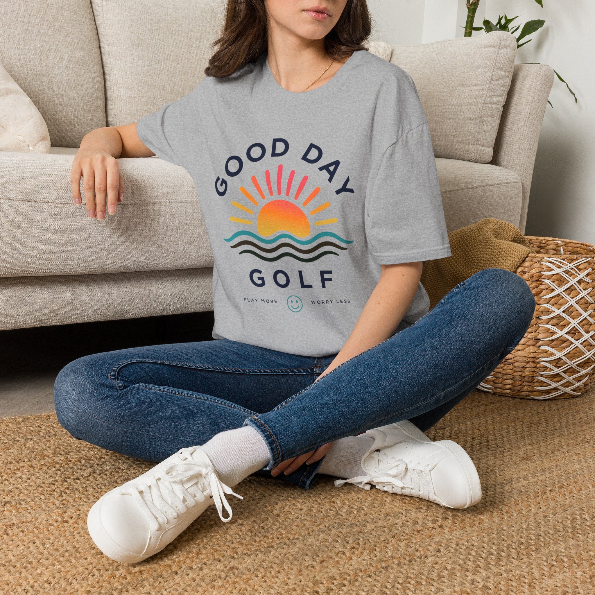 Good Day Golf T-Shirt — Sunrise Graphic Casual Tee for Golfers