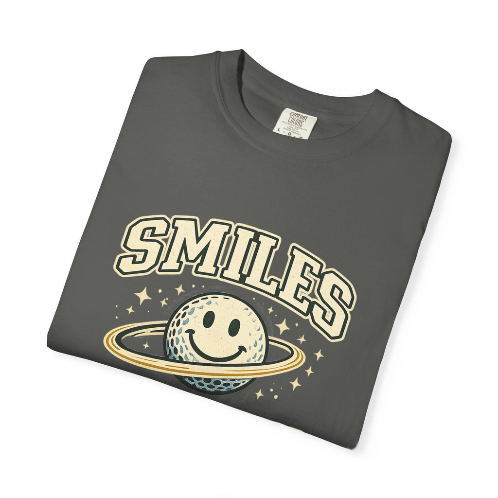 T-Shirt — "Smiles Not Scores" Retro Golf Graphic Tee
