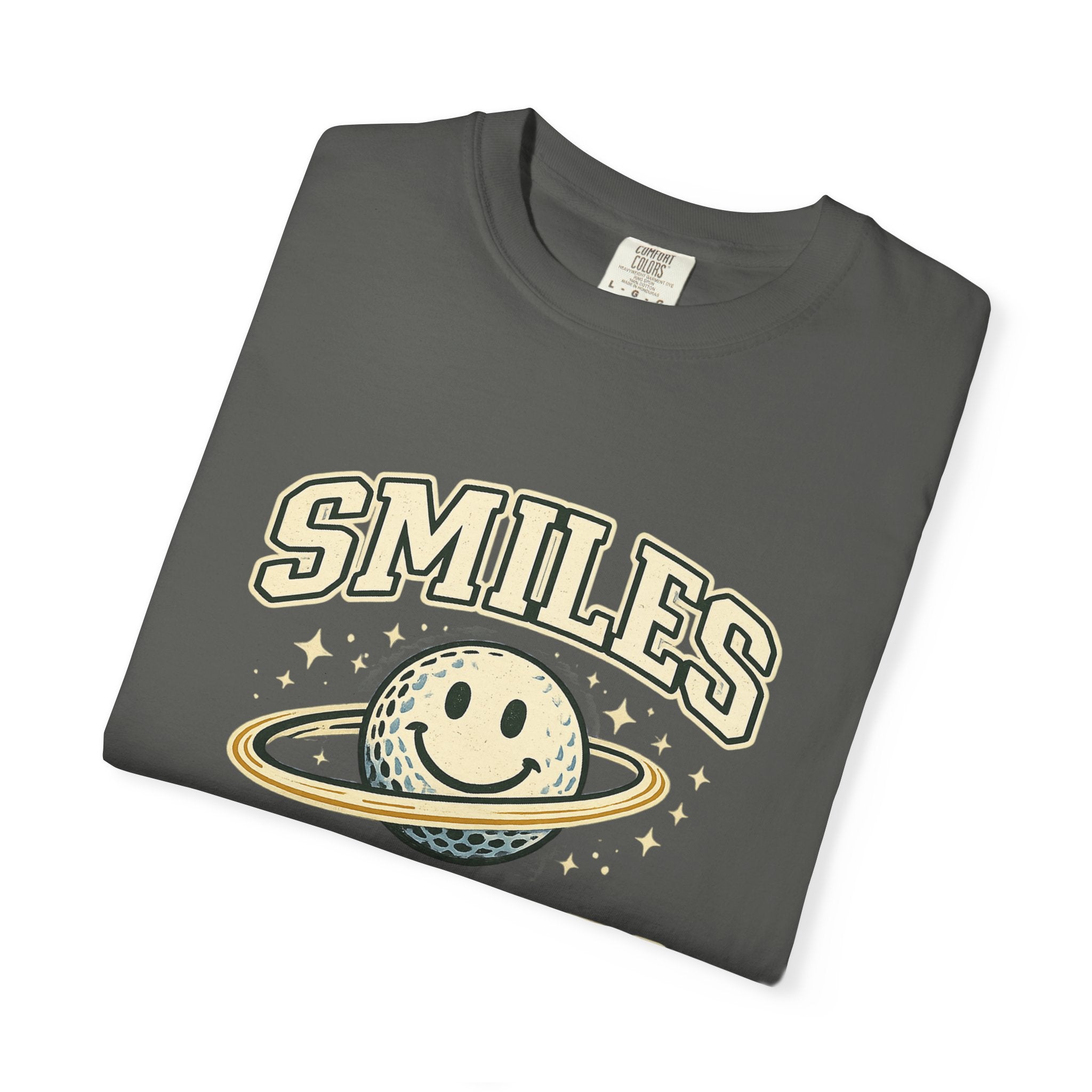 T-Shirt — "Smiles Not Scores" Retro Golf Graphic Tee