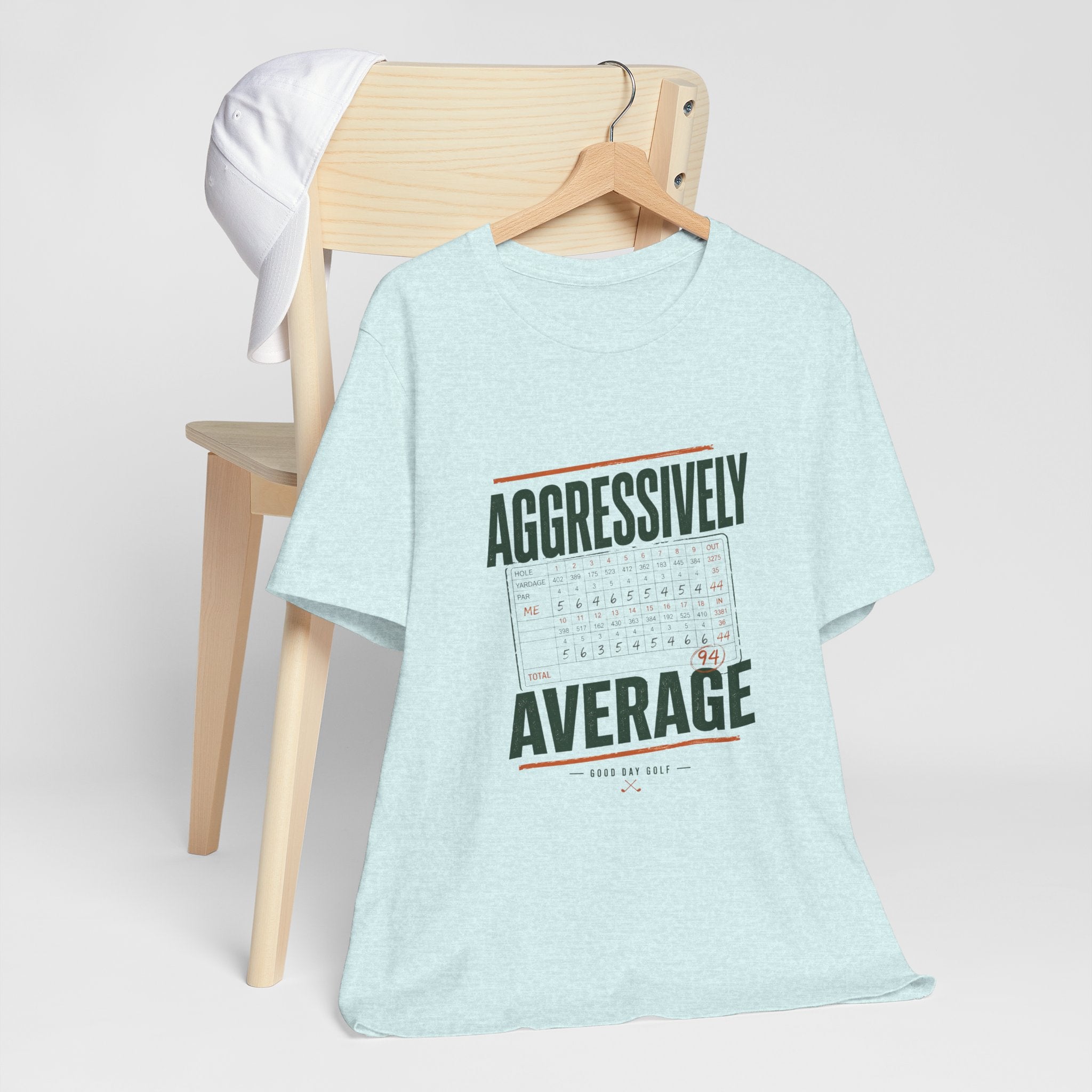 Aggressively Average — Golf Tee