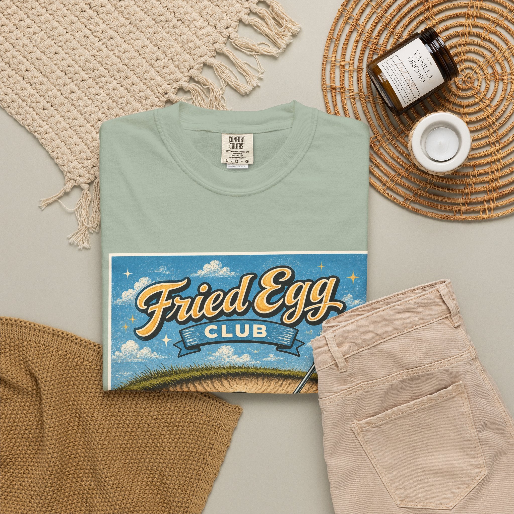 Fried Egg Club T-Shirt — Vintage Golf Graphic “We All Make Them”