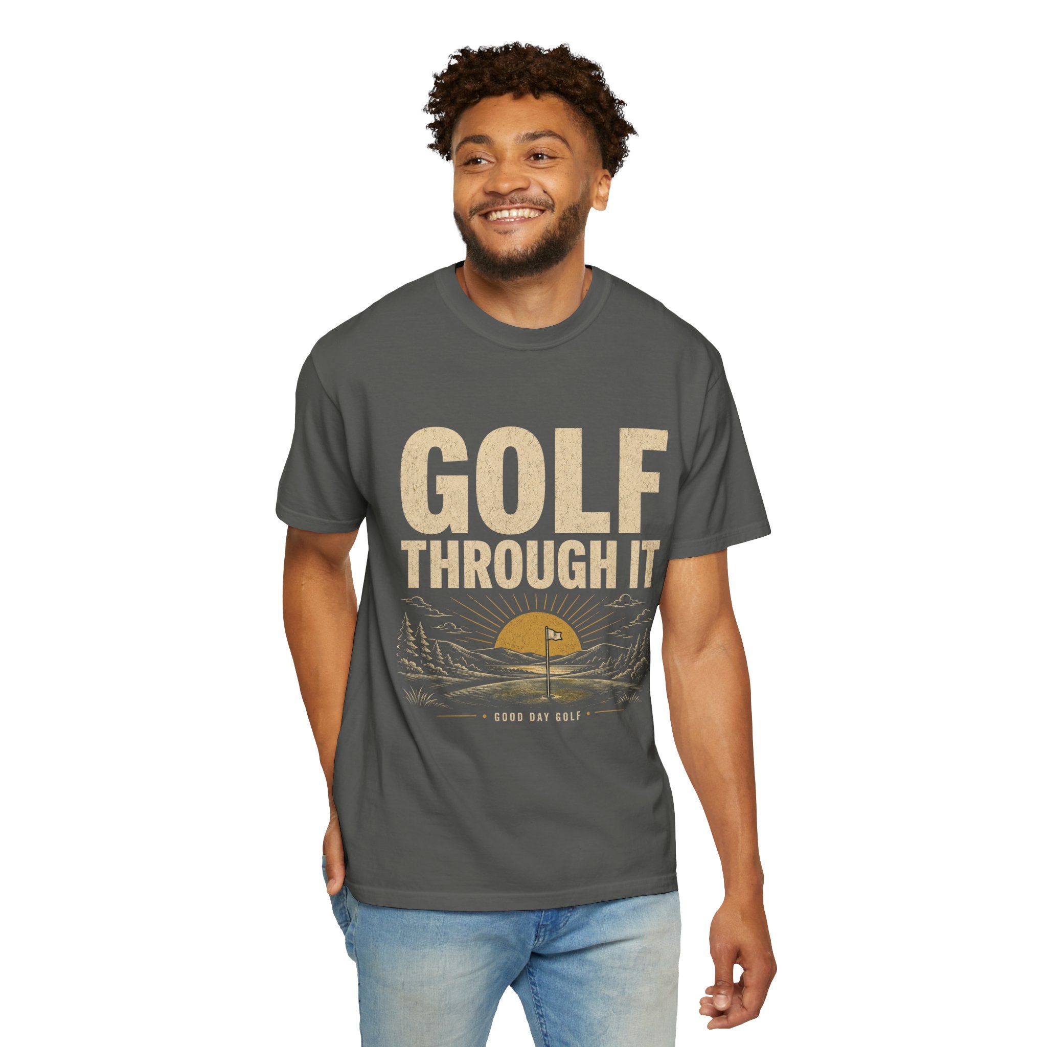 Golf Through It T-Shirt — Vintage Golf Graphic Tee