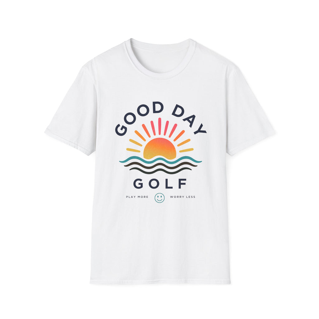 Good Day Golf T-Shirt — Sunrise Graphic Casual Tee for Golfers