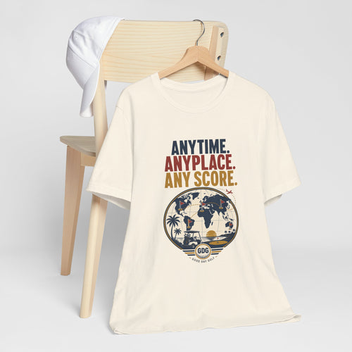 Anytime, Anyplace, Any Score — Golf Tee