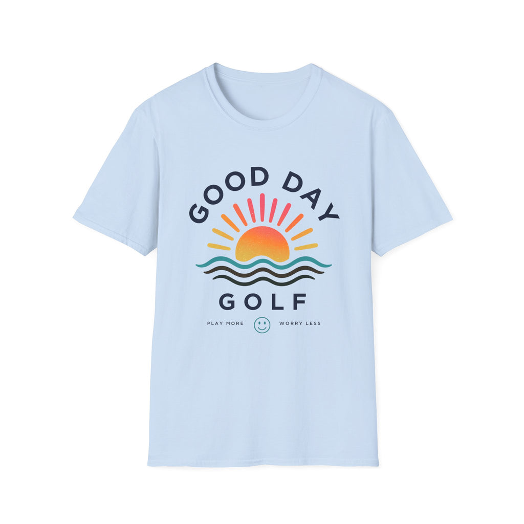Good Day Golf T-Shirt — Sunrise Graphic Casual Tee for Golfers