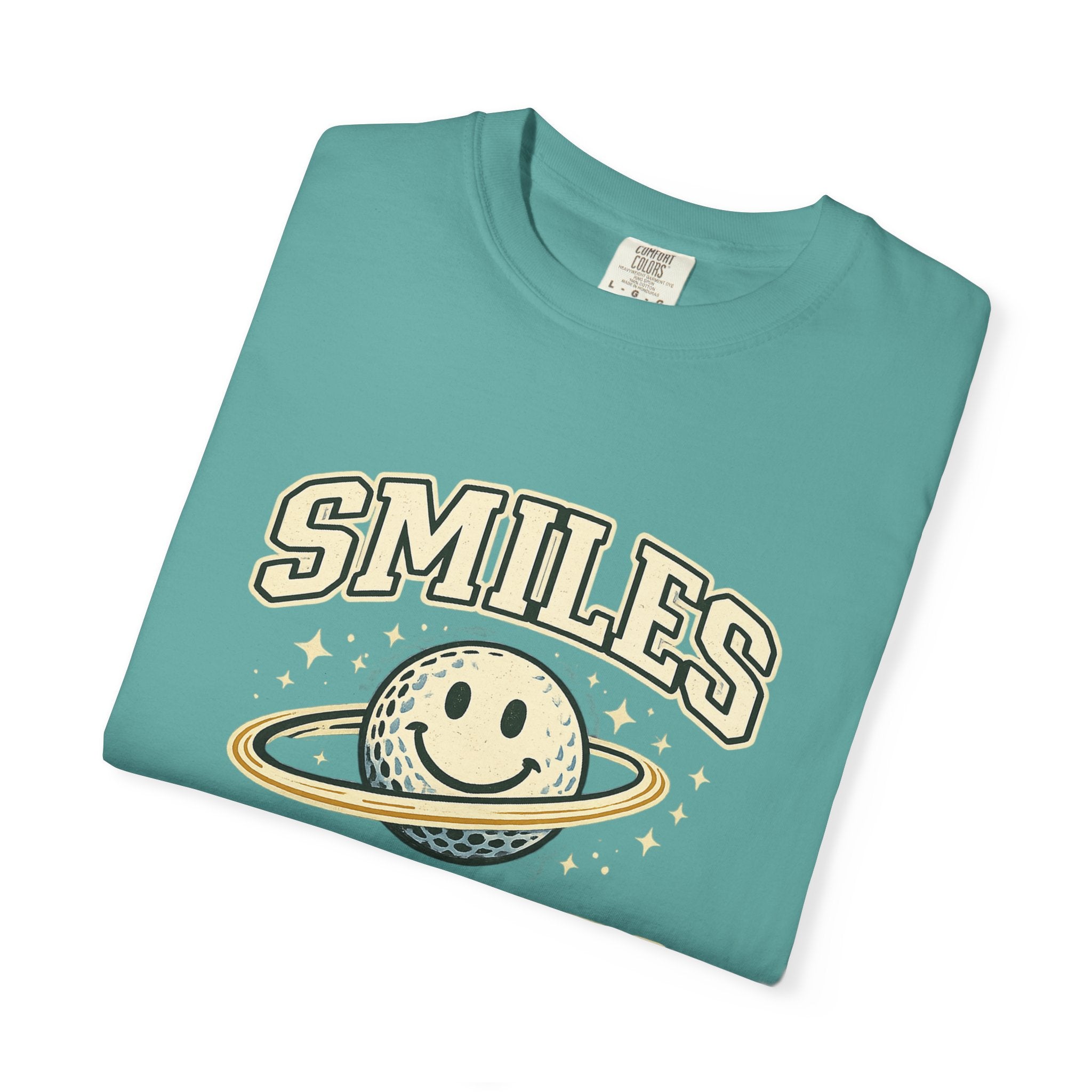 T-Shirt — "Smiles Not Scores" Retro Golf Graphic Tee
