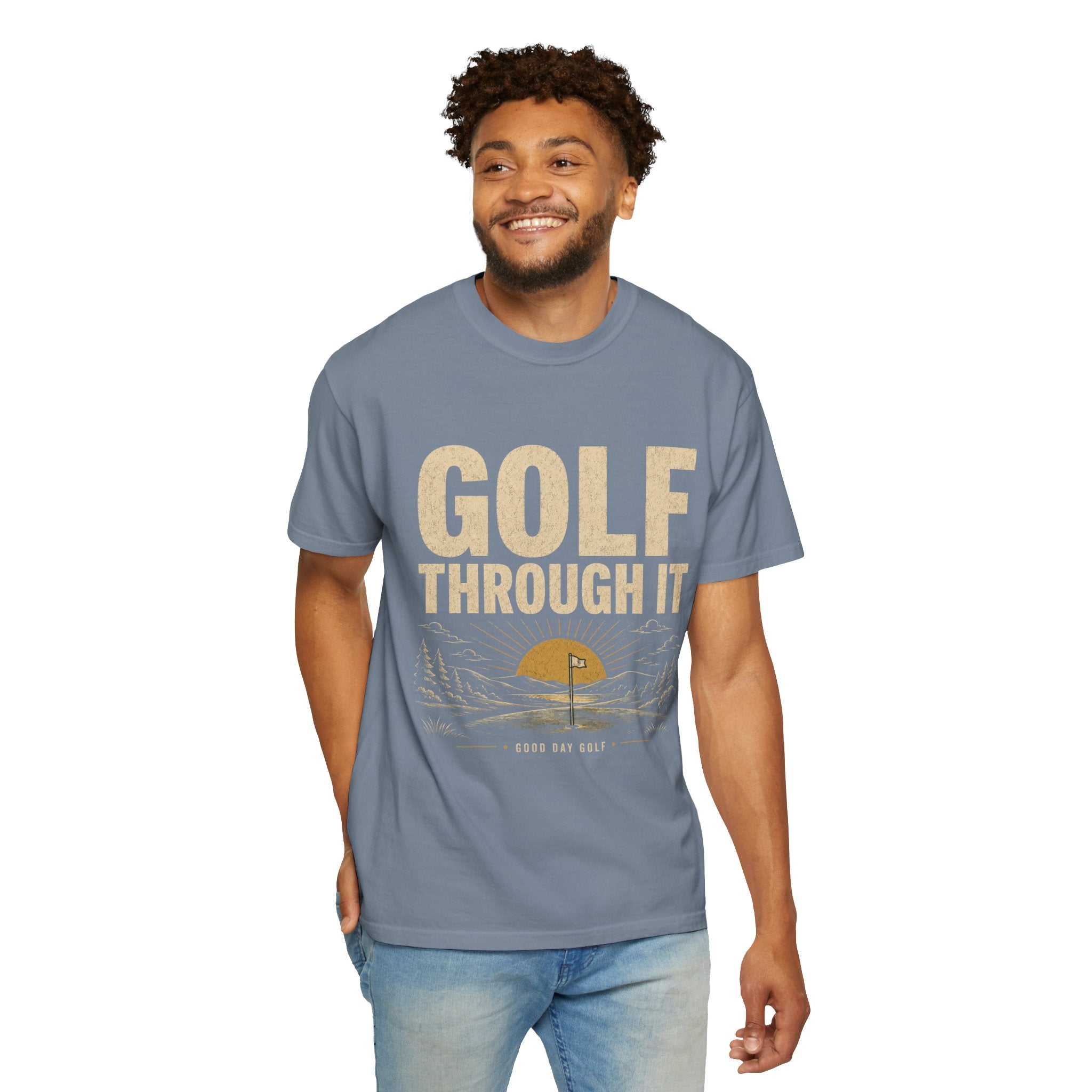 Golf Through It T-Shirt — Vintage Golf Graphic Tee