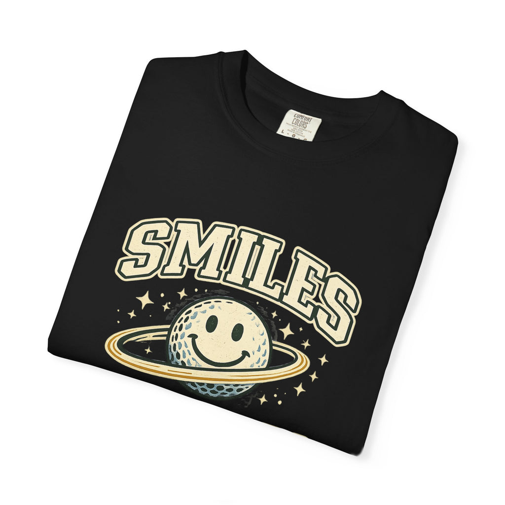 T-Shirt — "Smiles Not Scores" Retro Golf Graphic Tee