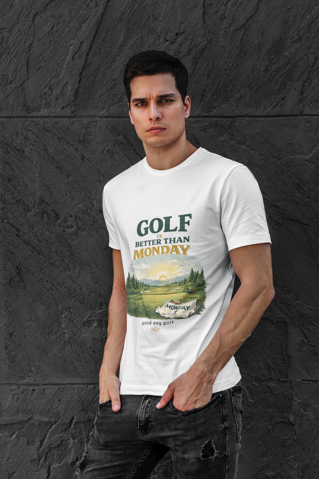 Golf Is Better Than Monday — Sunrise Golf Tee