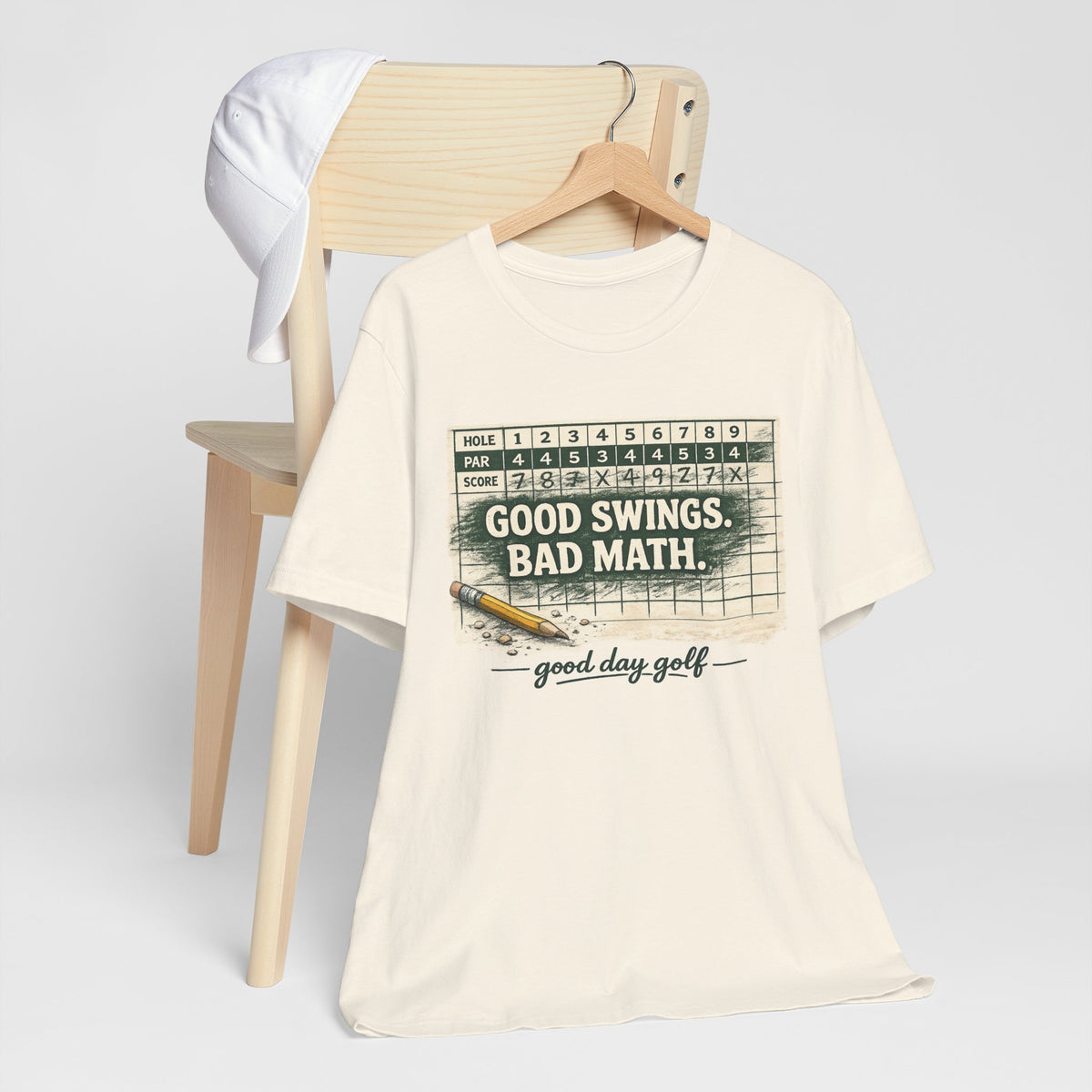Good Swings. Bad Math. — Scorecard Tee