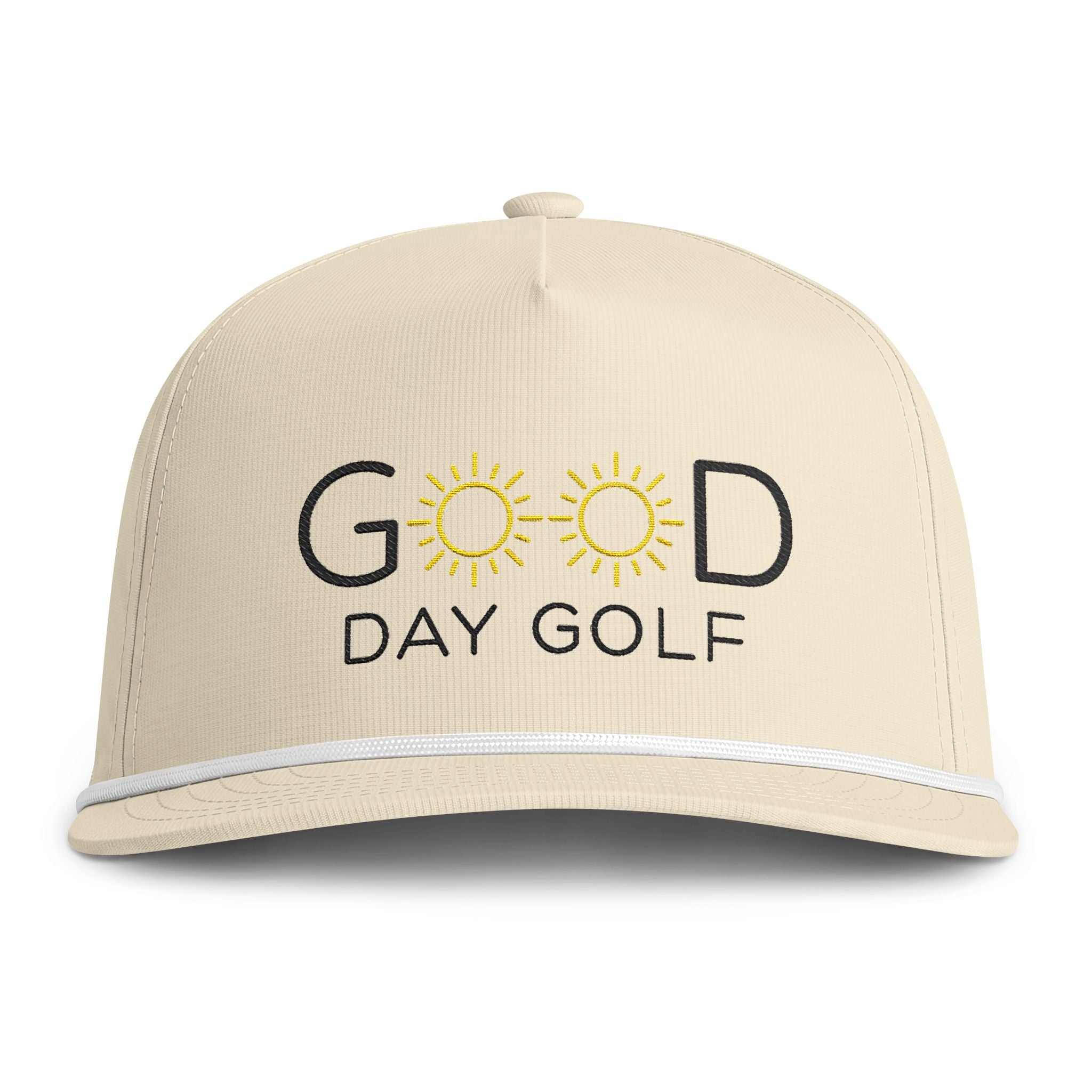 Golf Cap — “Good Day Golf” Sunwashed Rope Cap