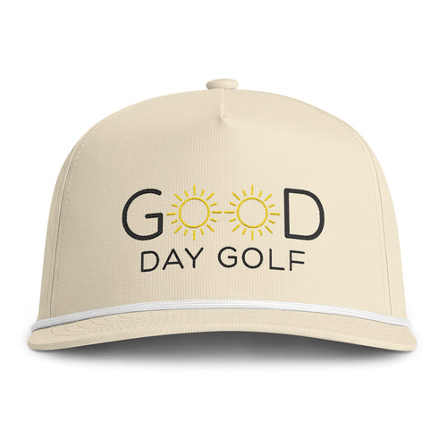 Golf Cap — “Good Day Golf” Sunwashed Rope Cap