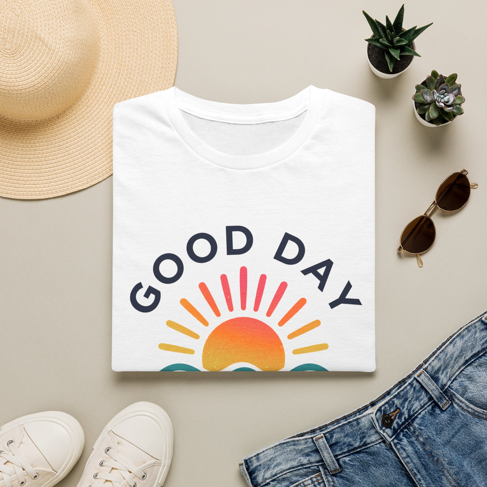 Good Day Golf T-Shirt — Sunrise Graphic Casual Tee for Golfers