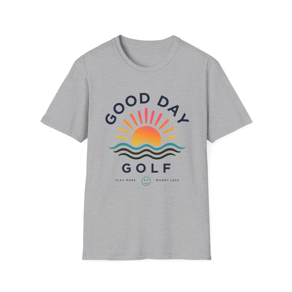Good Day Golf T-Shirt — Sunrise Graphic Casual Tee for Golfers