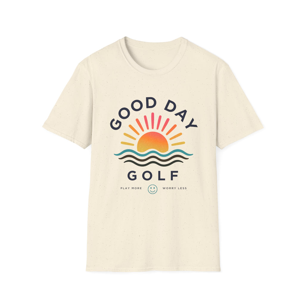 Good Day Golf T-Shirt — Sunrise Graphic Casual Tee for Golfers