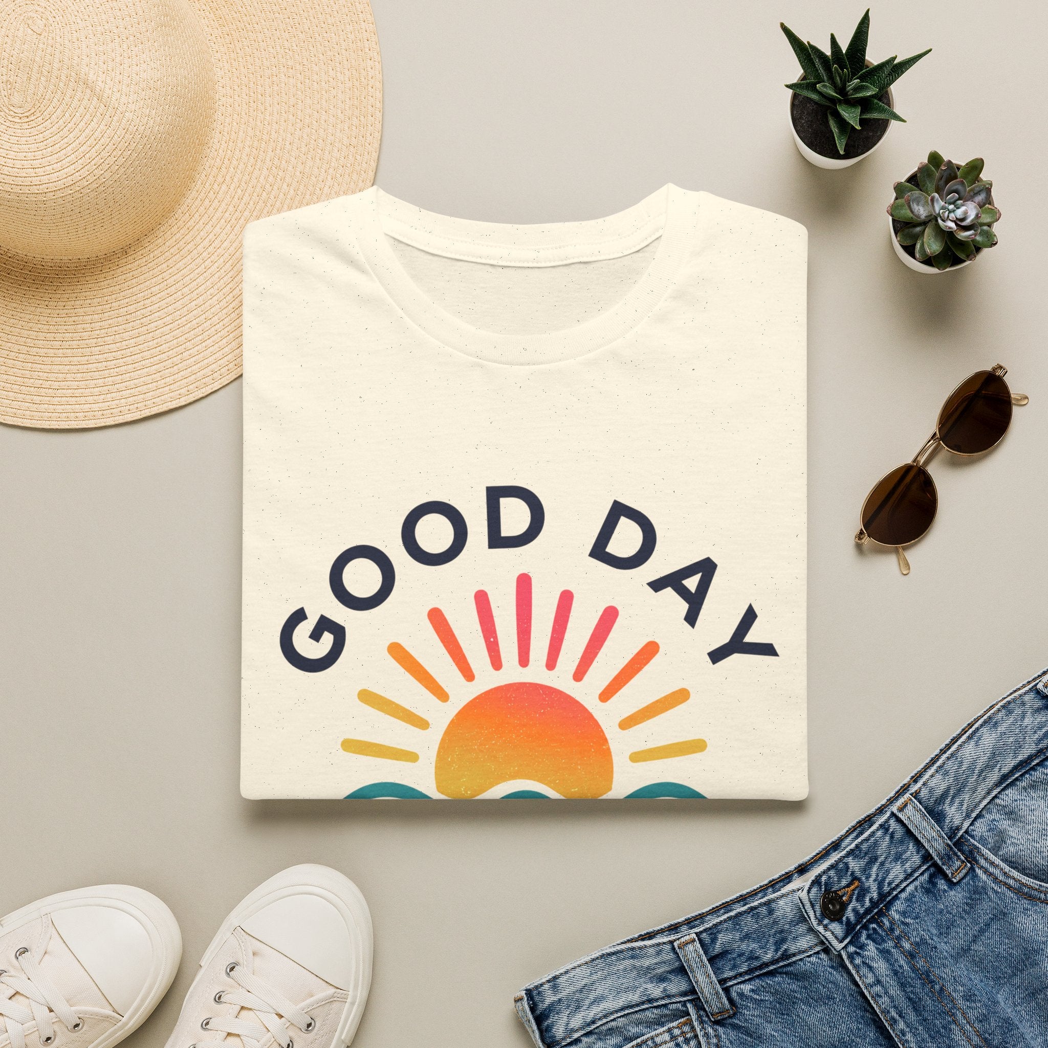 Good Day Golf T-Shirt — Sunrise Graphic Casual Tee for Golfers