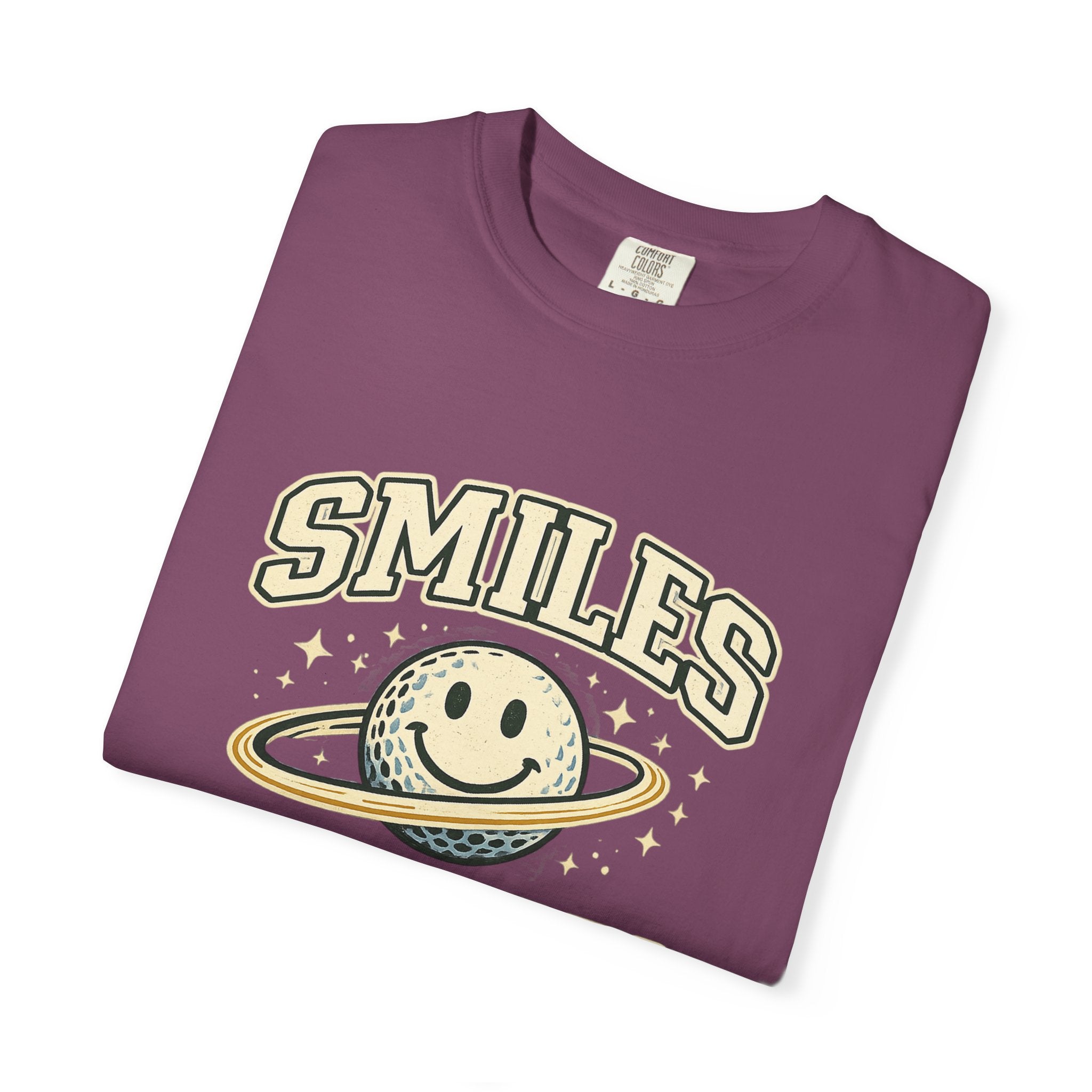 T-Shirt — "Smiles Not Scores" Retro Golf Graphic Tee