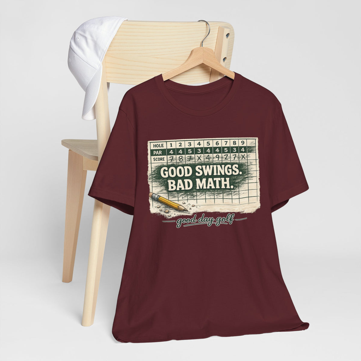 Good Swings. Bad Math. — Scorecard Tee