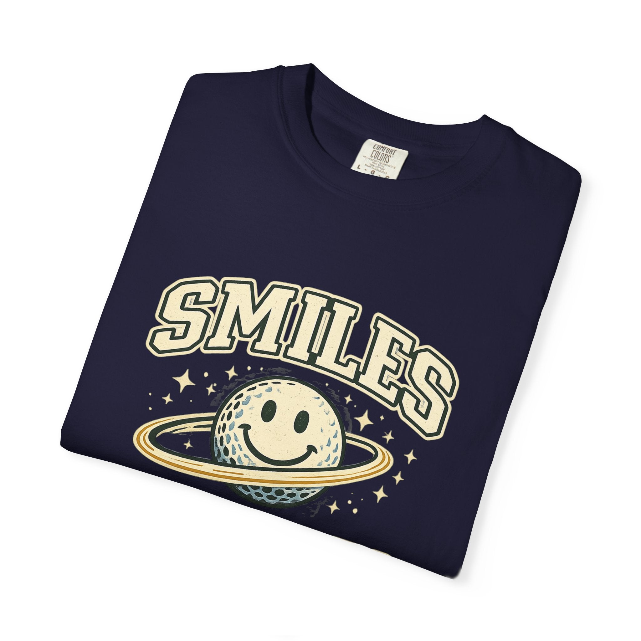 T-Shirt — "Smiles Not Scores" Retro Golf Graphic Tee