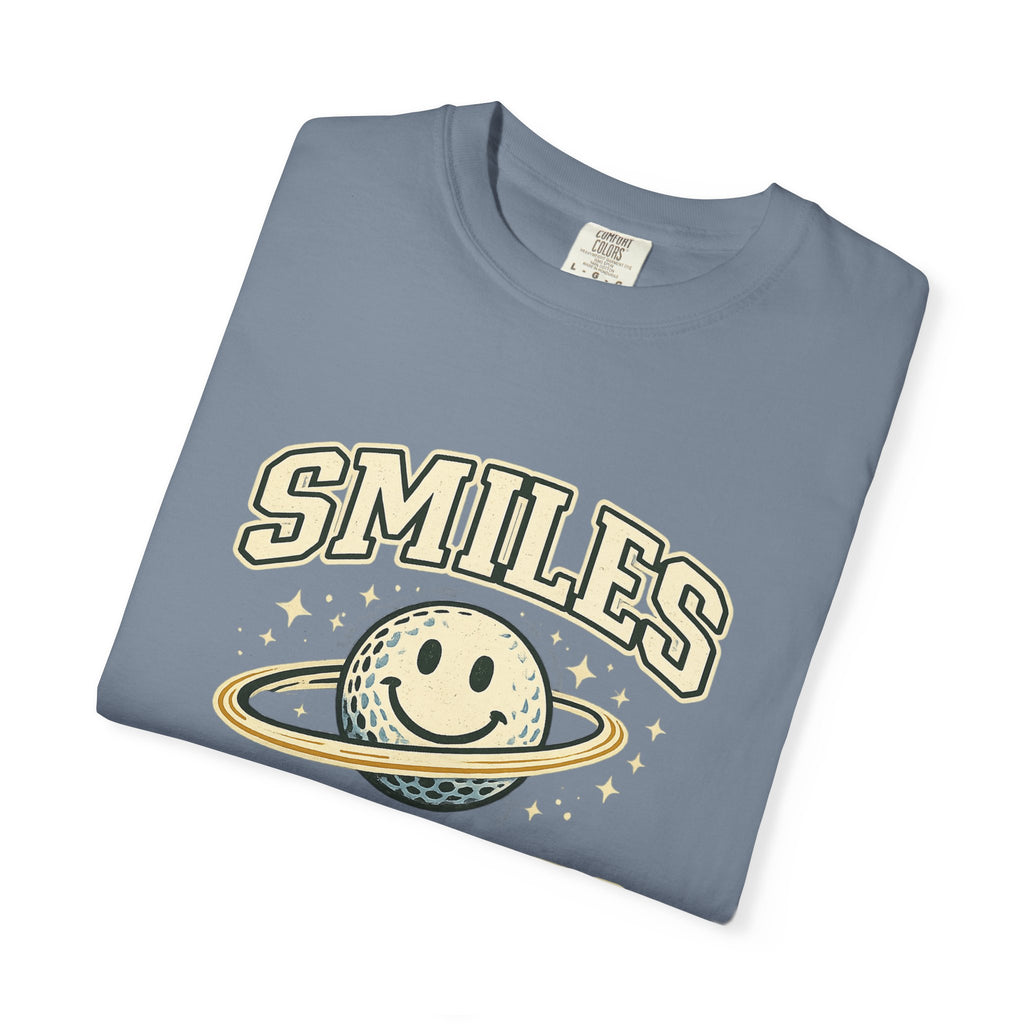 T-Shirt — "Smiles Not Scores" Retro Golf Graphic Tee