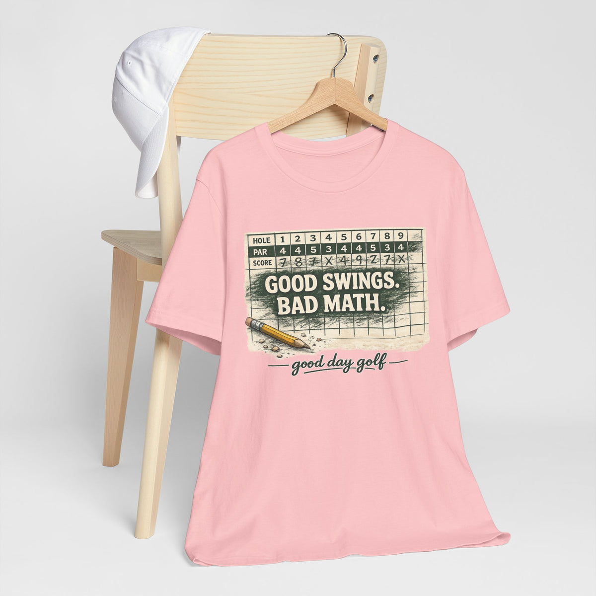 Good Swings. Bad Math. — Scorecard Tee