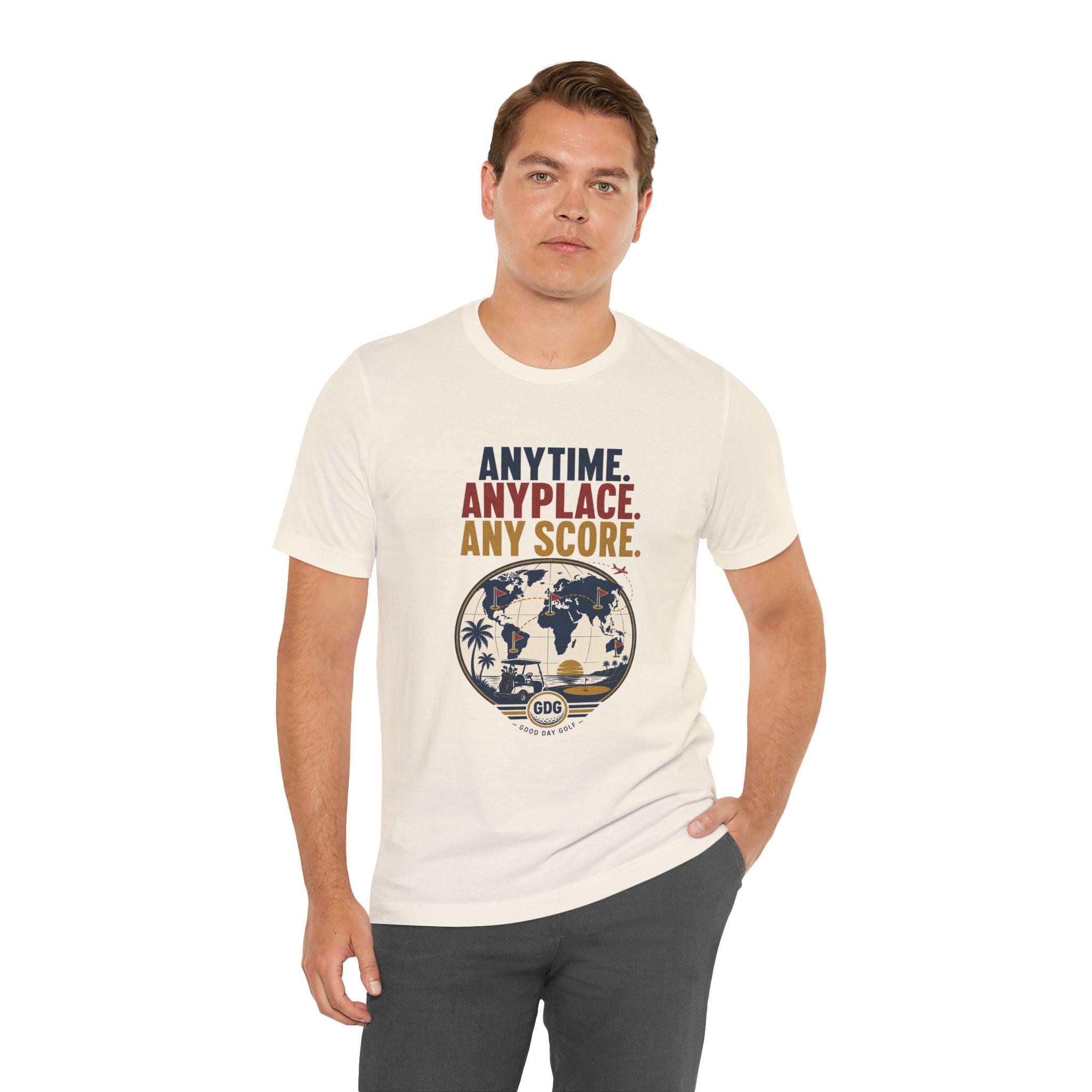 Anytime, Anyplace, Any Score — Golf Tee