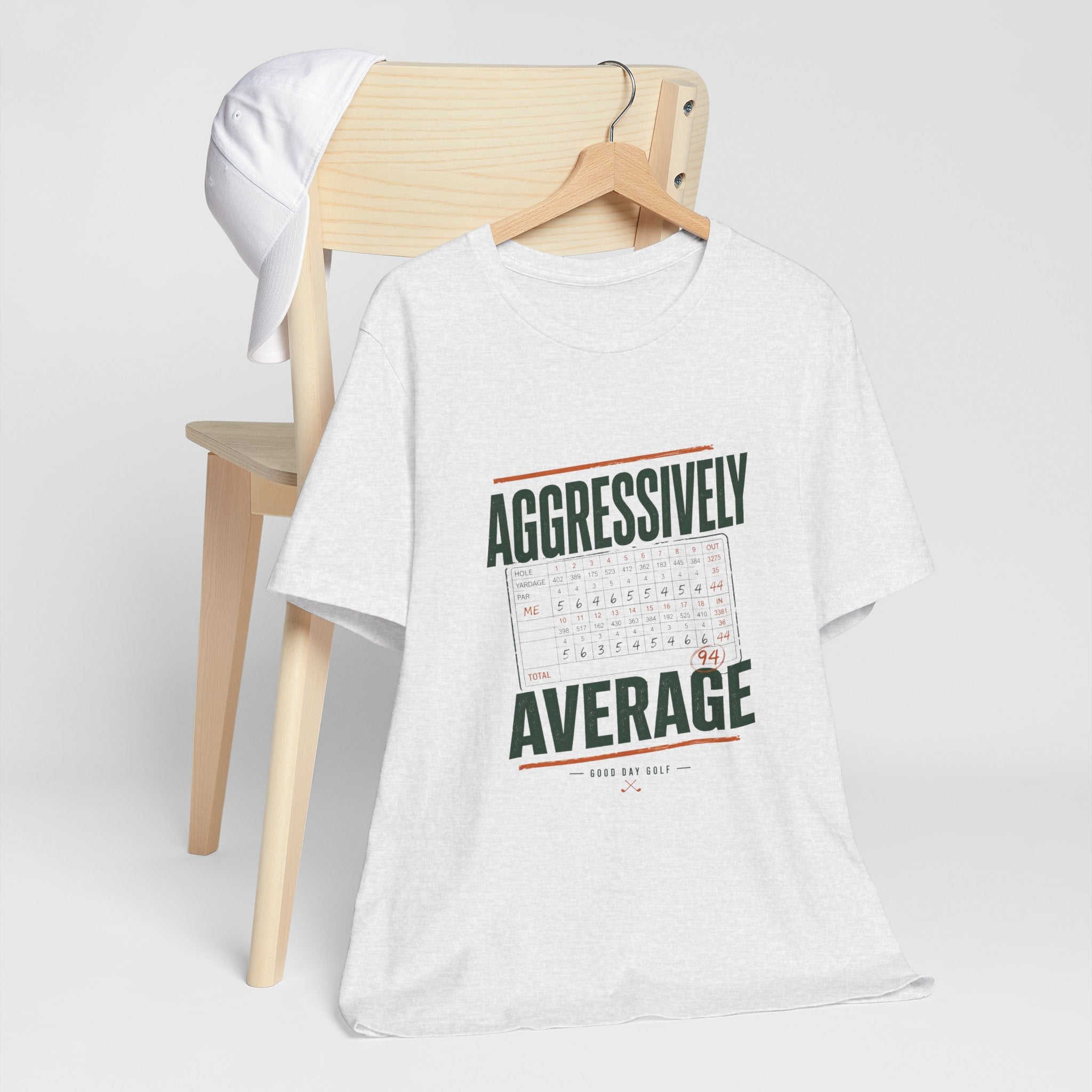 Aggressively Average — Golf Tee