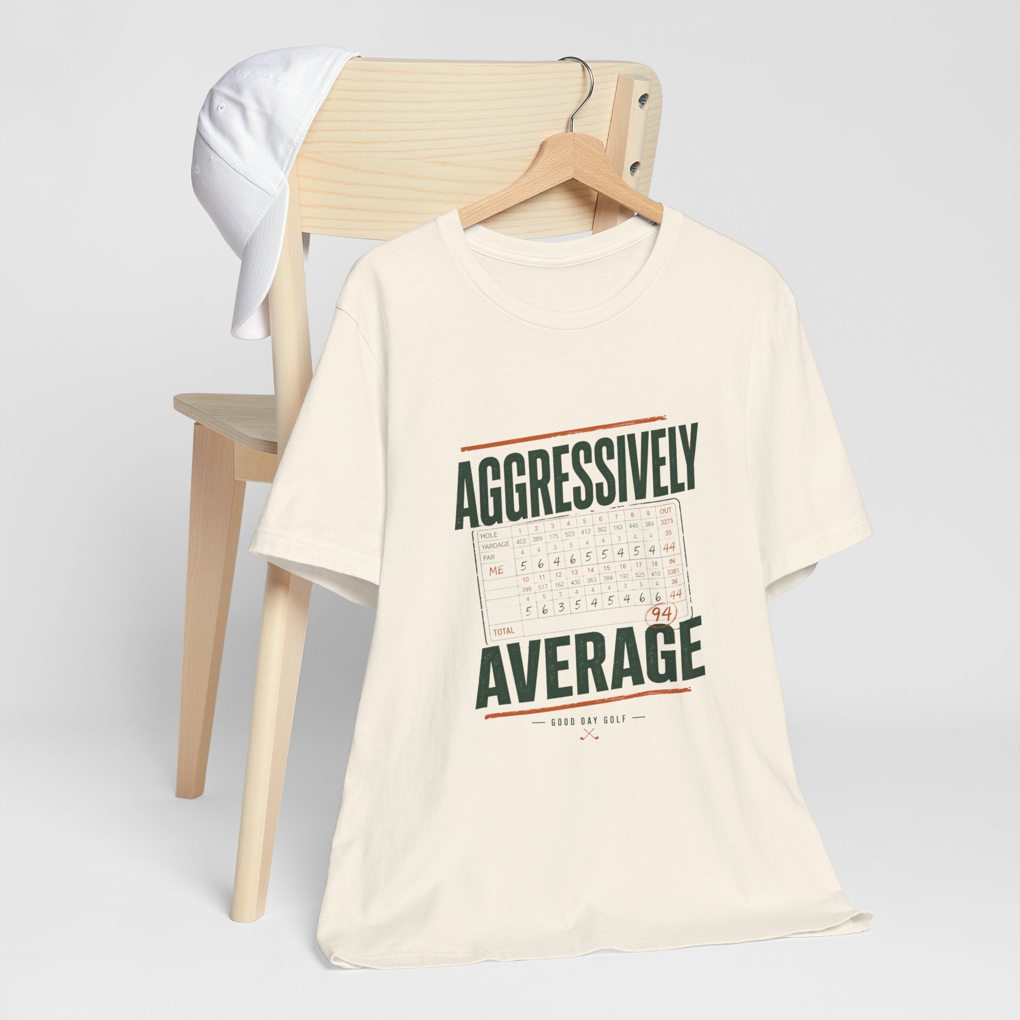 Aggressively Average — Golf Tee
